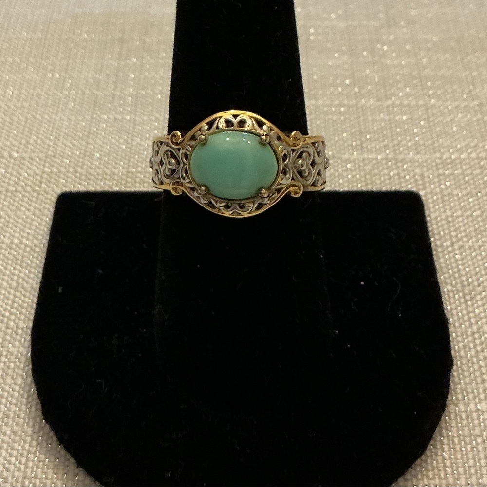 Michael Valitutti Vintage Blue Turquoise Ring